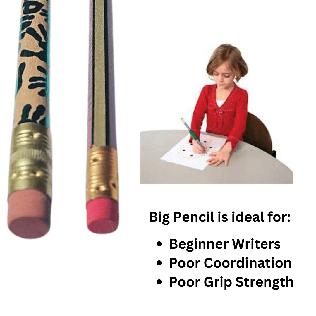 Abilitations Big Weighted Pencil Set – Improve Handwriting with Adjustable Weight!
