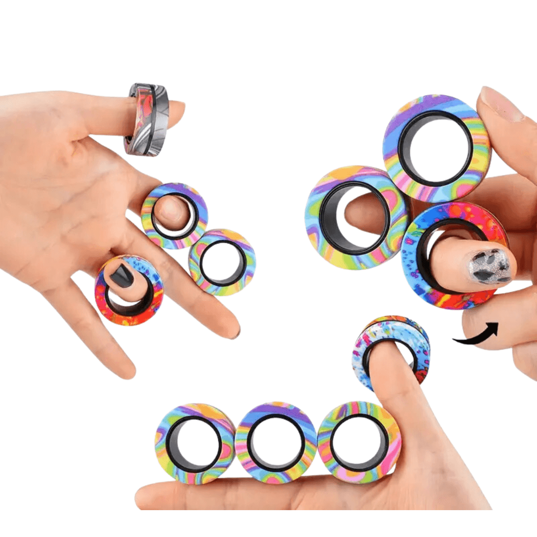 Magnetic Fidget Rings – Spin, Play, Relax! - Made2Motivate