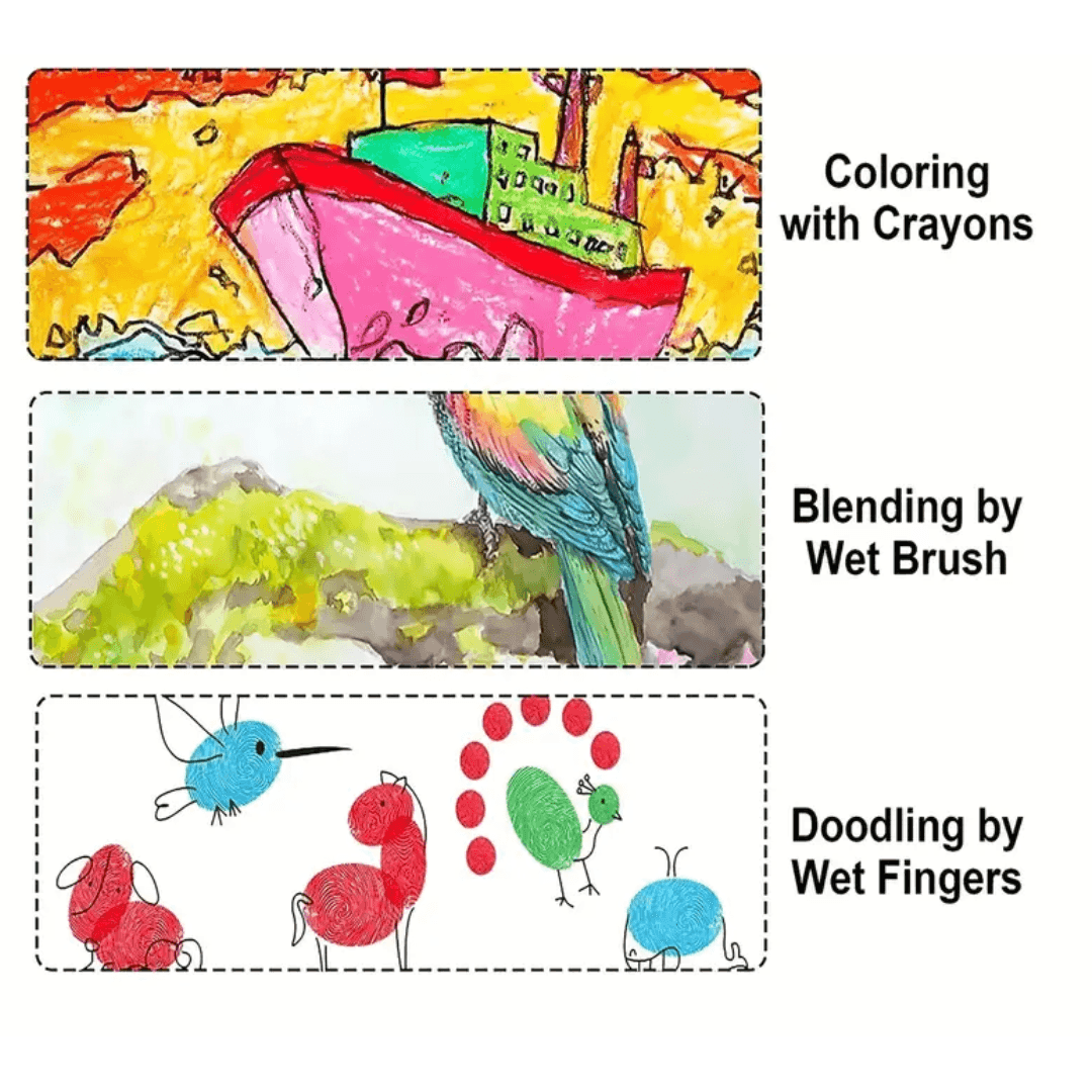 Washable Crayons for Kids – Bright Colors and Easy Clean-Up - Made2Motivate