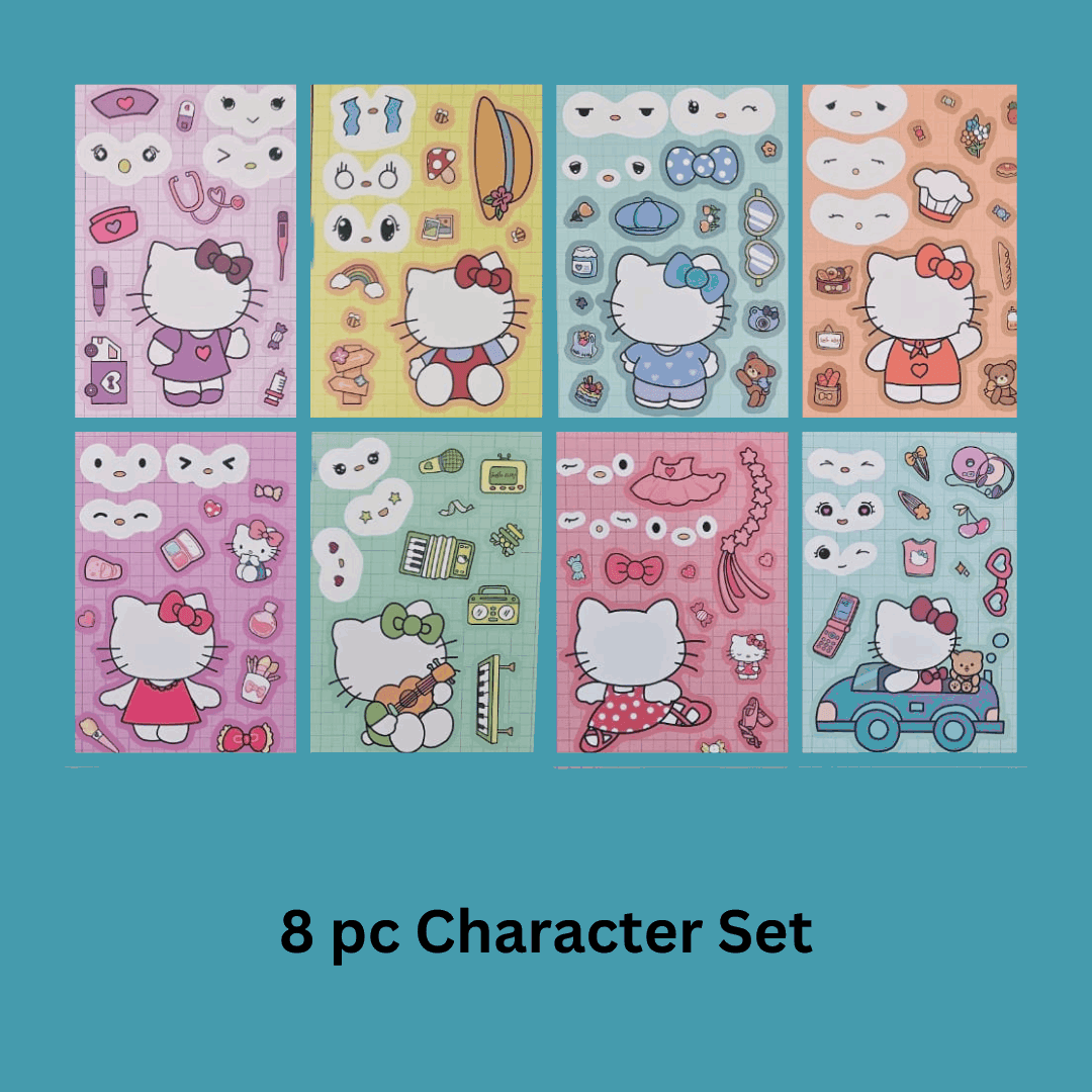 Hello Kitty Sticker Builder โ Customizable Sticker Set for Creative Play & Collecting
