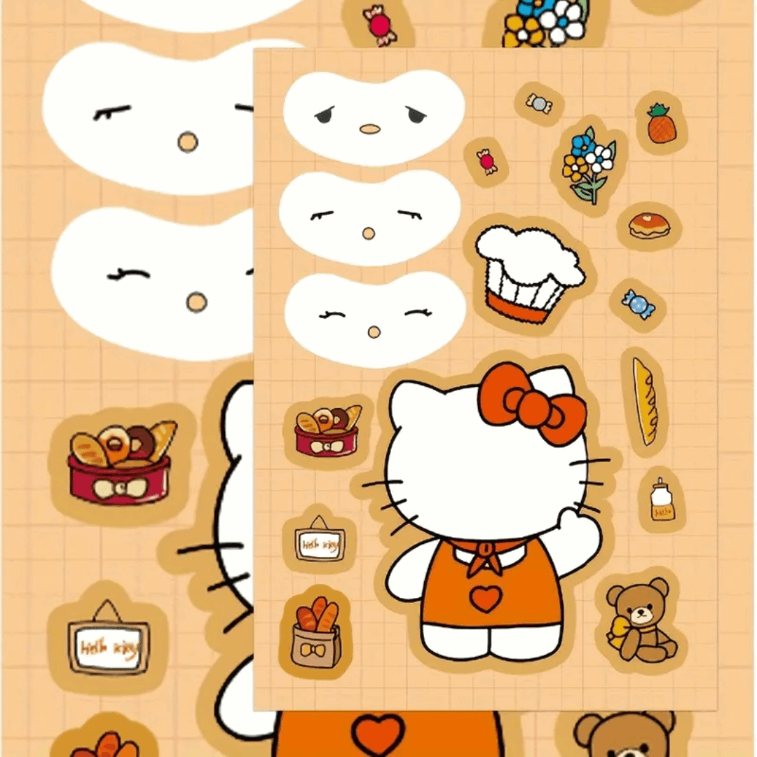 Hello Kitty Sticker Builder – Customizable Sticker Set for Creative Play & Collecting
