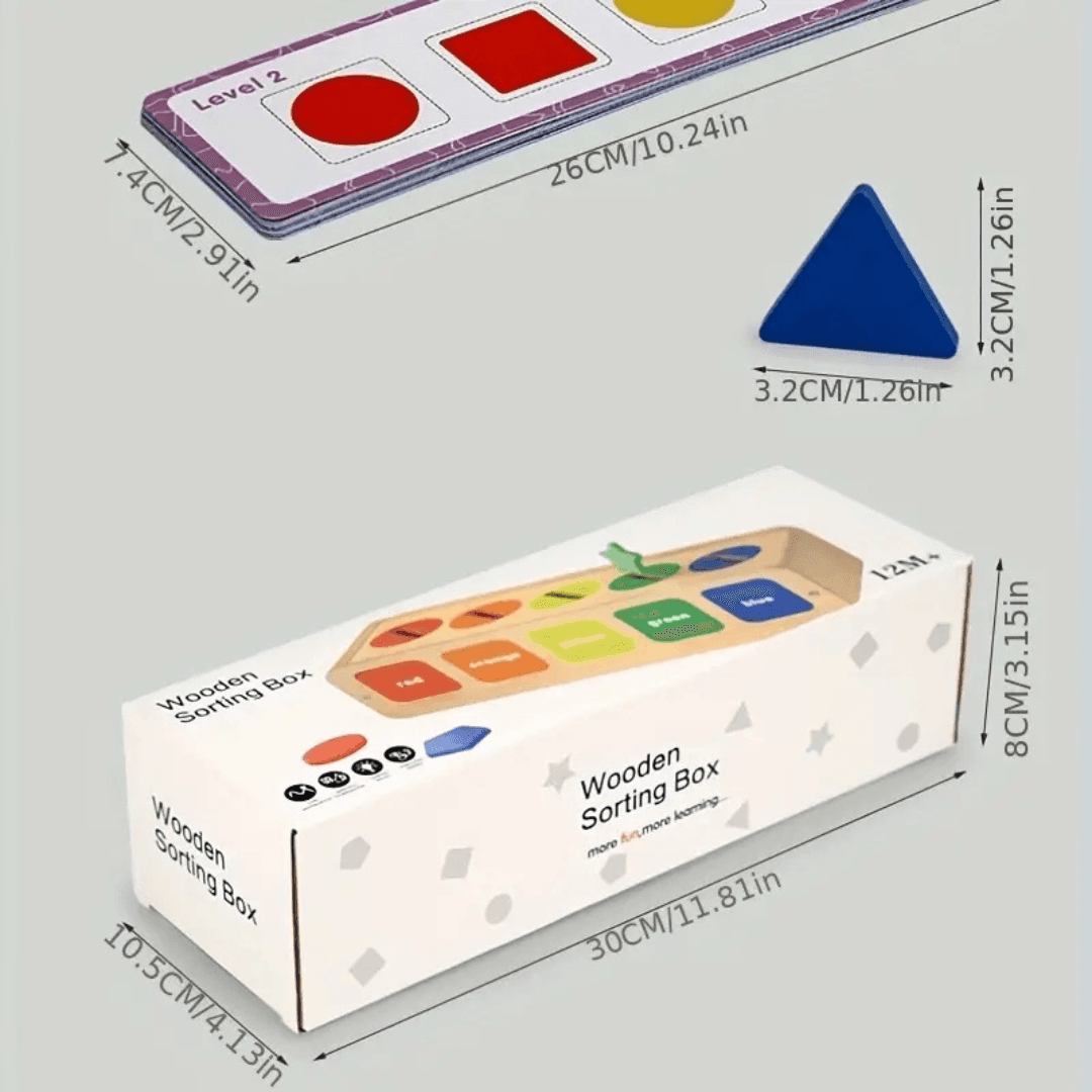 S.M.A.R.T. Box - Shapes, Matching & Recognition Toy for Early Learning Fun! - Made2Motivate