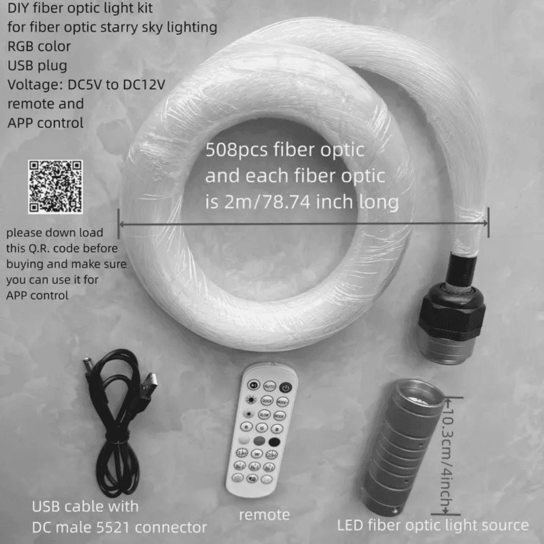 Sensory Fiber Optic Light – Calming LED Lighting for Sensory Stimulation, Relaxation & Focus - Made2Motivate