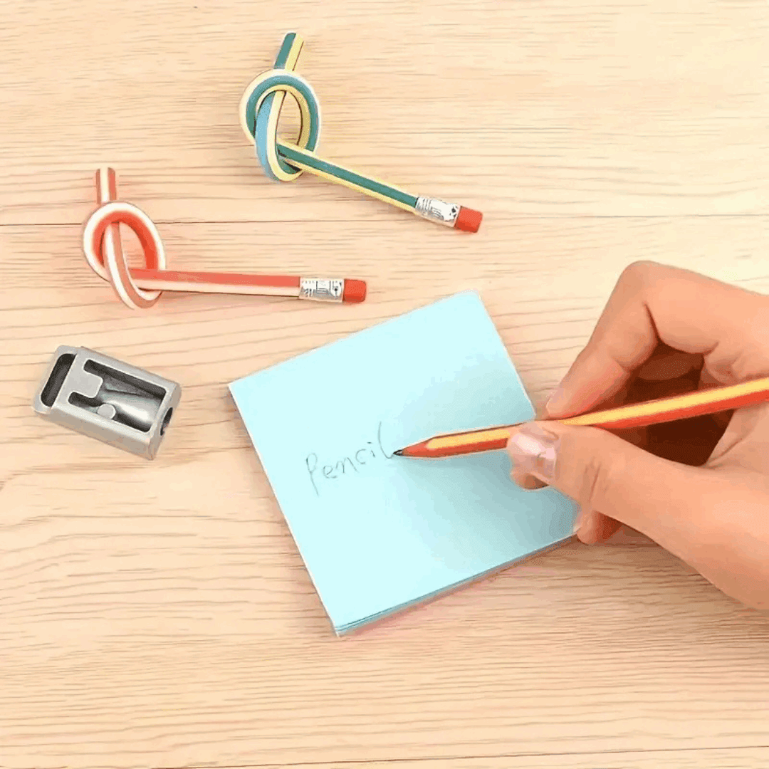 Bendable Pencils – Set of 5 Flexible Writing Tools for Kids & Teens
