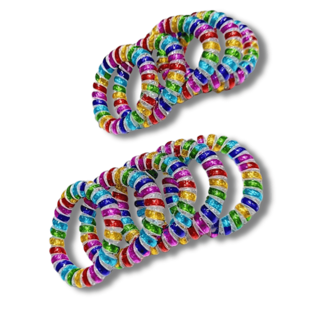 Rainbow Spiral Fidget (Set of 5)– Twist, Spin & Soothe - Made2Motivate
