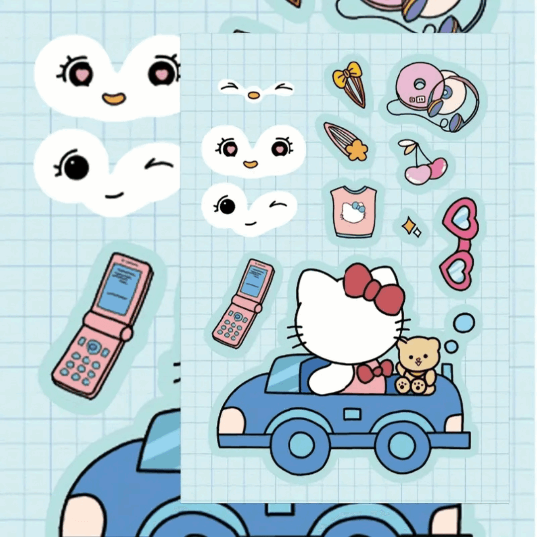 Hello Kitty Sticker Builder โ Customizable Sticker Set for Creative Play & Collecting