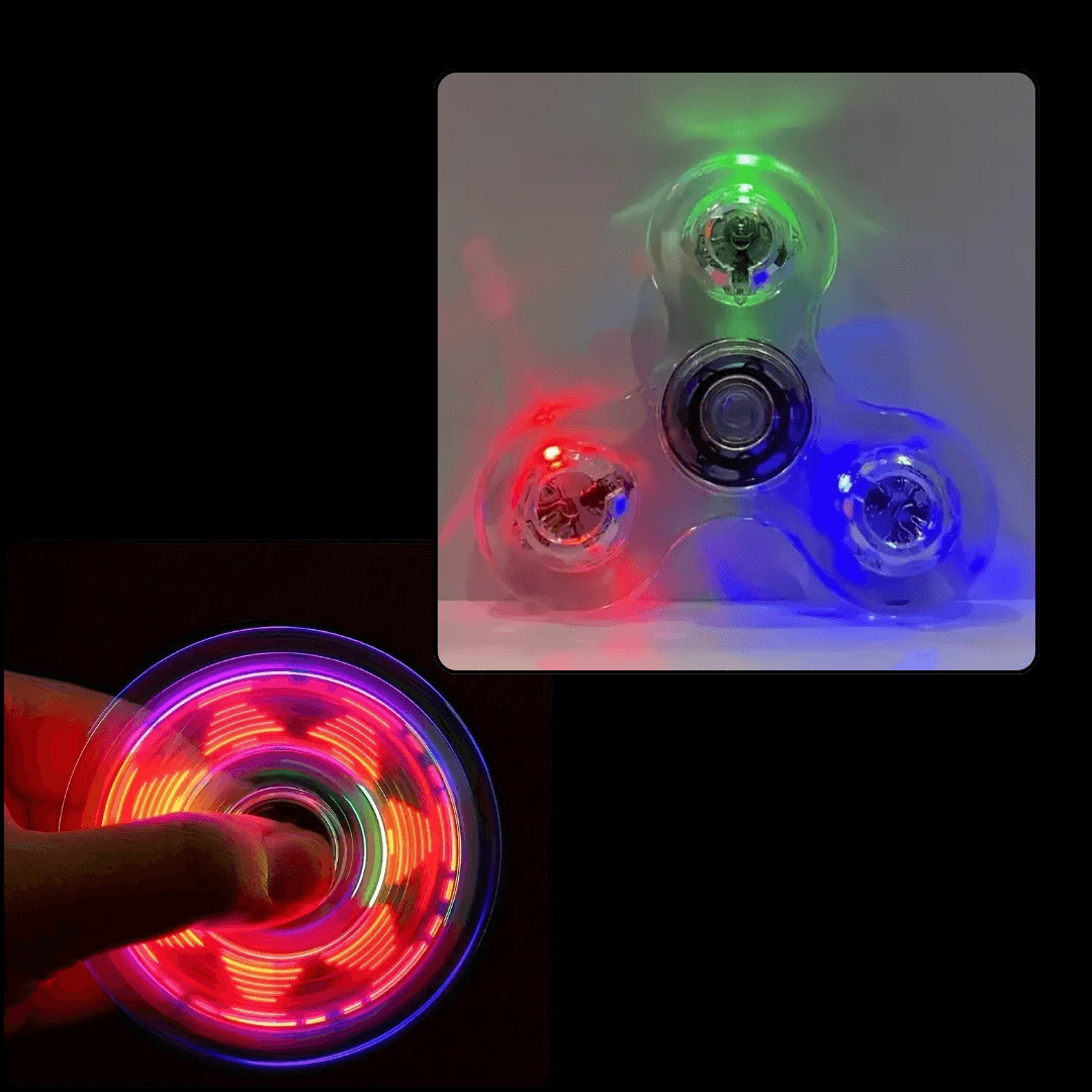 LED Light-Up Fidget Spinner | 3 Modes | Stress Relief & Fun Toy