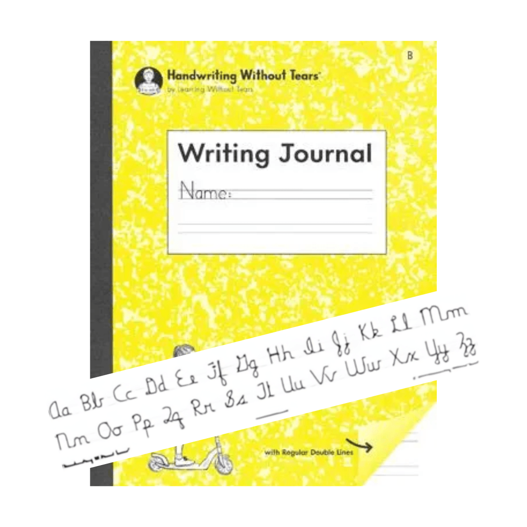 Handwriting Without Tears Writing Journal B – Includes 1 Alphabet Desk Strip Sticker