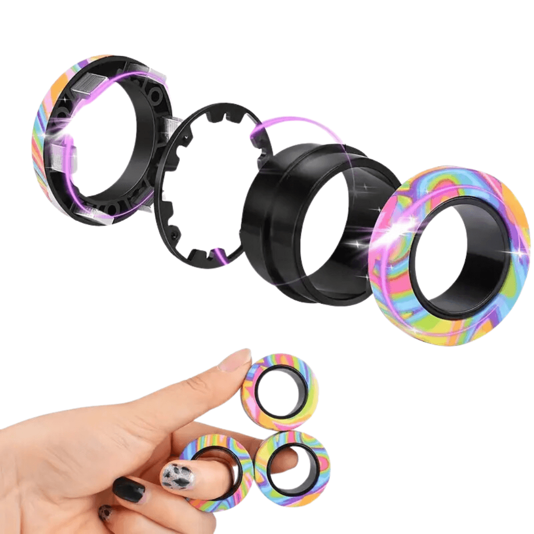 Magnetic Fidget Rings – Spin, Play, Relax!