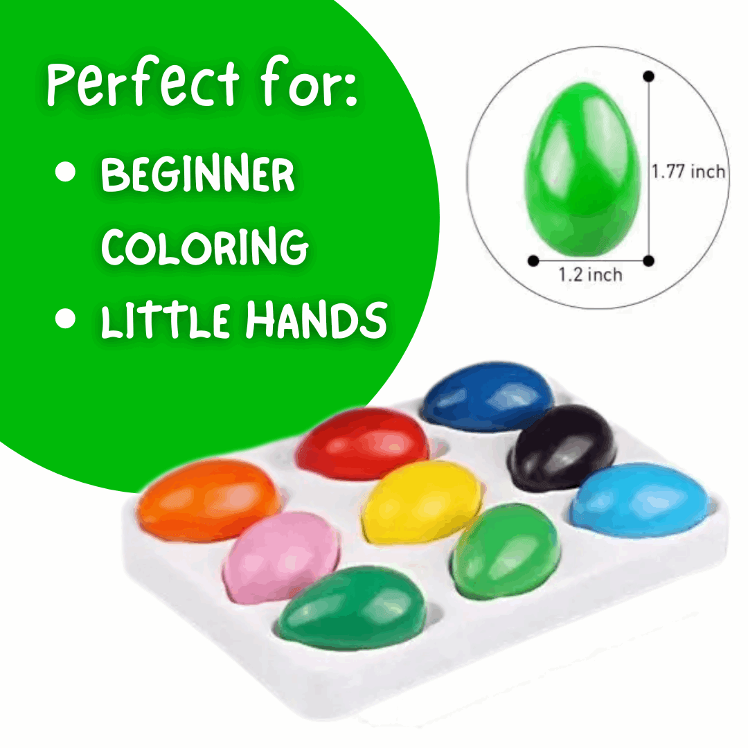 Eggciting Crayons: Set of 9