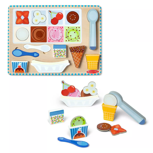 Melissa & Doug Puzzle Play: Ice Cream Set – Scoop, Match & Imagine!