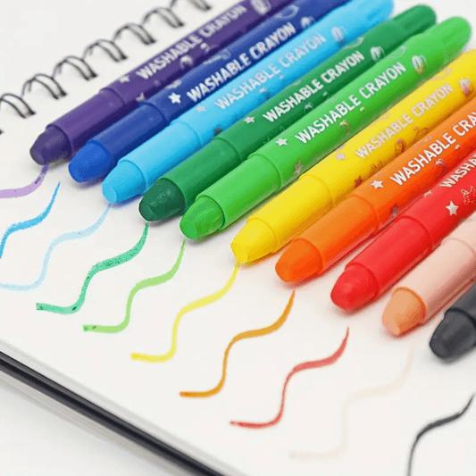 Washable Crayons for Kids – Bright Colors and Easy Clean-Up