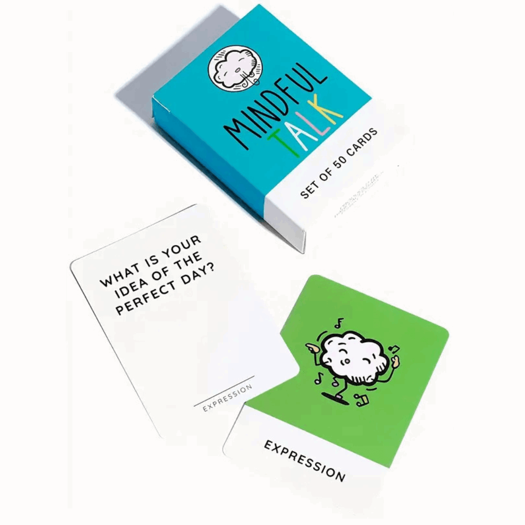 Mindful Talk: Set of 50 Conversation Starter Cards for Teens – Mindfulness, Emotional Well-Being & Self-Reflection