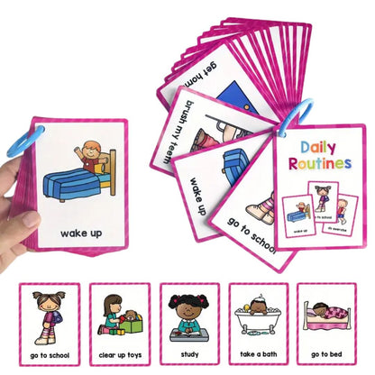 Daily Routines Flashcards for Kids