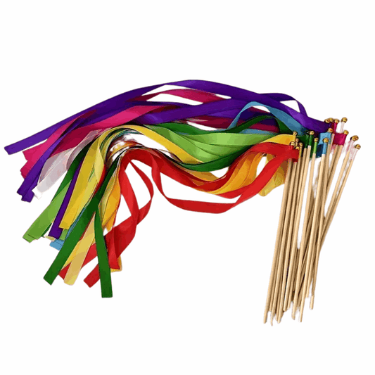 Dancing Ribbons – Set of 10 Colorful Streamers for Kids’ Movement, Dance, and Sensory Play