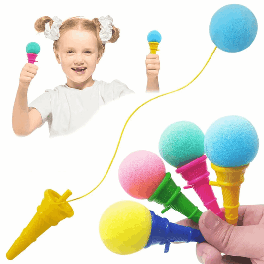 Cone Catch Popper Set – 4 Mini Cones for Fun Motor Skill Development & Active Play