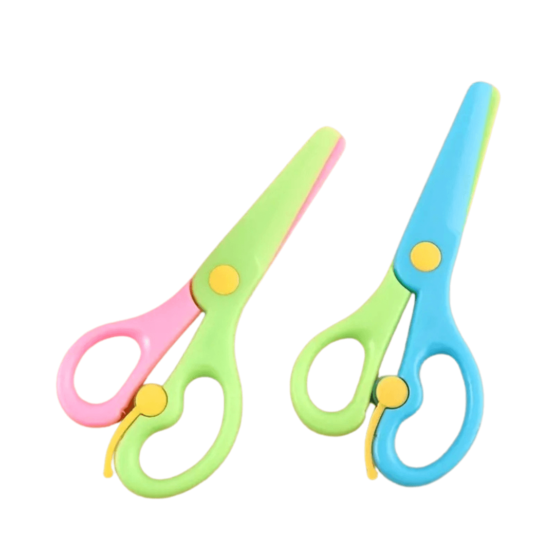 Safe Snip Retractable Scissors - 2pc Set for Easy & Safe Cutting!