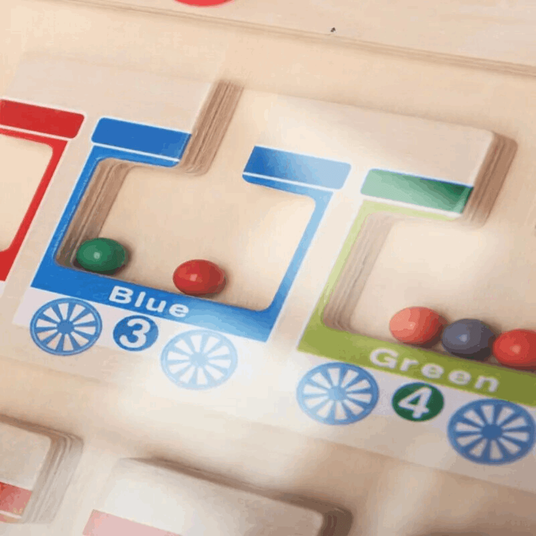 Little Conductor’s Sorting Marble Train – Interactive Educational Toy for Kids’ Fine Motor Skills & Creative Play