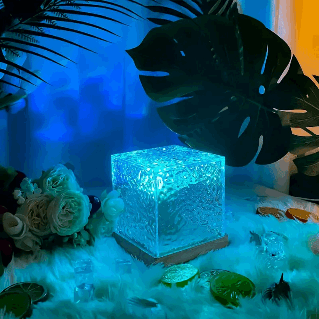 CrystalCube Sensory Mood Light – Calming LED Color-Changing Lamp for Relaxation, Focus & Sensory Stimulation