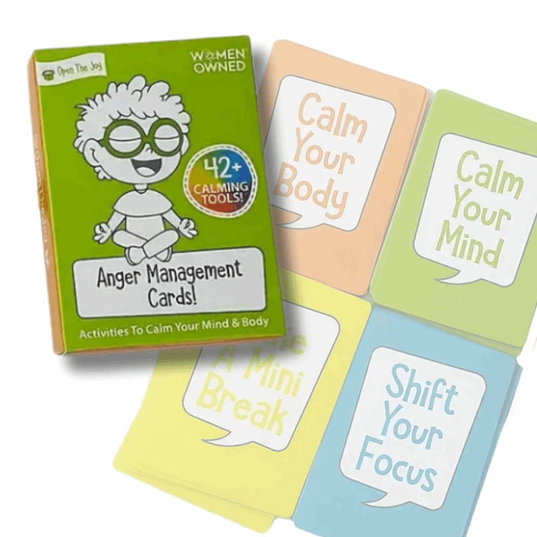 Anger Management Cards – Therapeutic Activity Cards for Emotional Regulation & Stress Relief