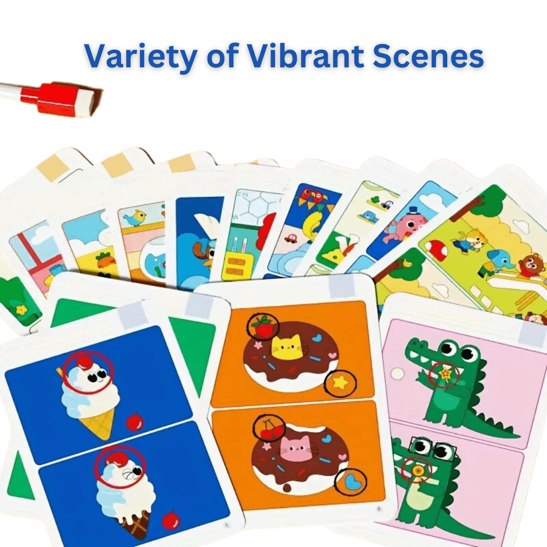 Scene Spotters Spot the Difference Cards – Fun, Interactive Observation Game!