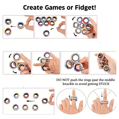 Magnetic Fidget Rings – Spin, Play, Relax!