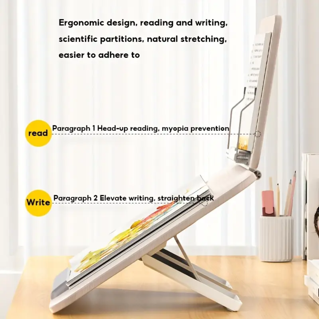 Adjustable Ergonomic Reading &amp; Writing Desk Stand | Posture Correction Book Holder