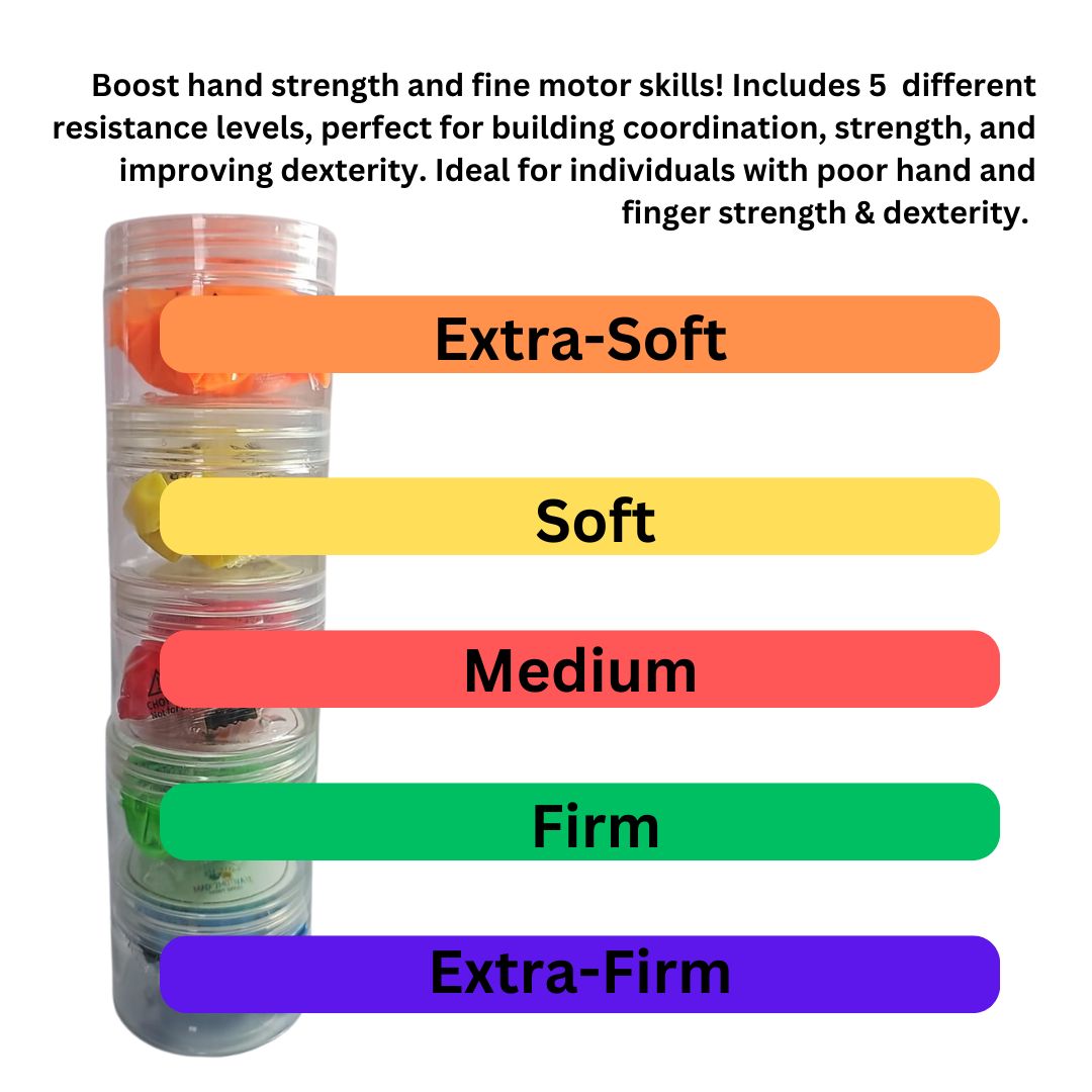 Therapy Putty- 5 Resistant Levels for Strength & Flexibility