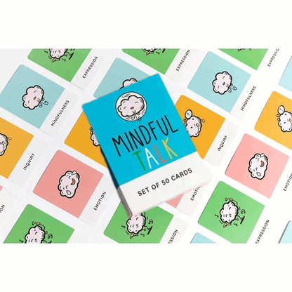 Mindful Talk: Set of 50 Conversation Starter Cards for Teens – Mindfulness, Emotional Well-Being & Self-Reflection