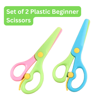 Safe Snip Retractable Scissors - 2pc Set for Easy & Safe Cutting!