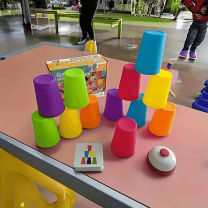 Stack & Match Game – Cup Stacking Challenge for Fine Motor Skills, Focus & Creative Play