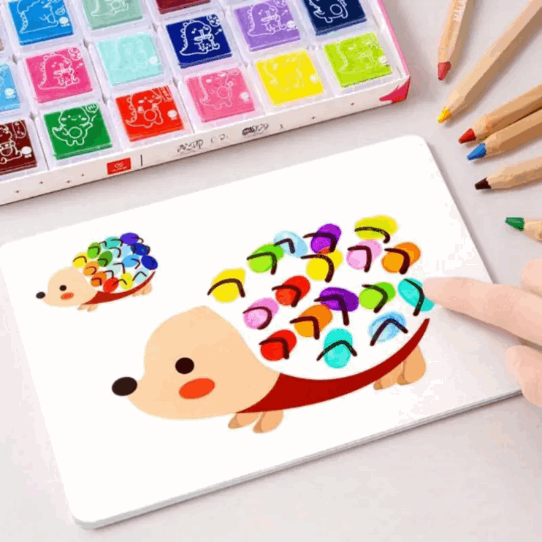 Mini Masterpiece Finger Paint Kit - Creative Fun for Little Artists!