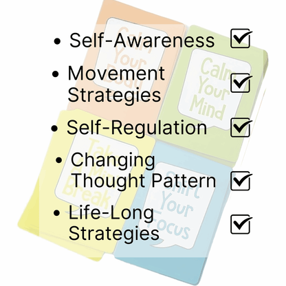 Anger Management Cards – Therapeutic Activity Cards for Emotional Regulation & Stress Relief