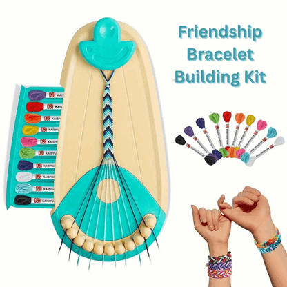 Friendship Bracelet Building Kit – DIY Jewelry Craft Set for Kids & Teens, Creative Fun & Gift-Making