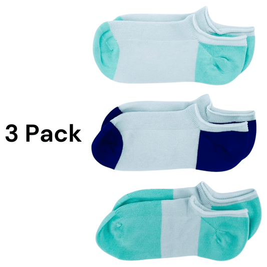 Sensory Friendly Seamless Sneaker Socks – 3 Pack of Super Soft, Tagless Socks with Flat Seams for Ultimate Comfort