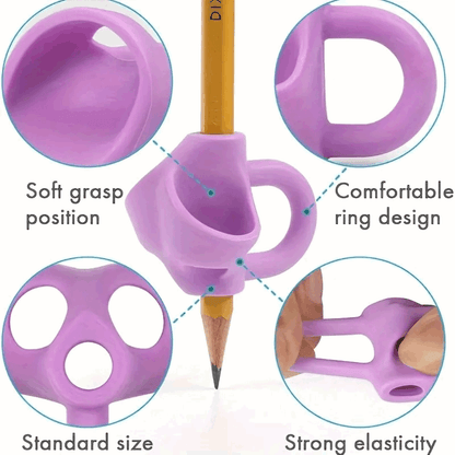 Pencil Grippers – 6 Piece Set for Ergonomic Writing, Comfort & Grip Control