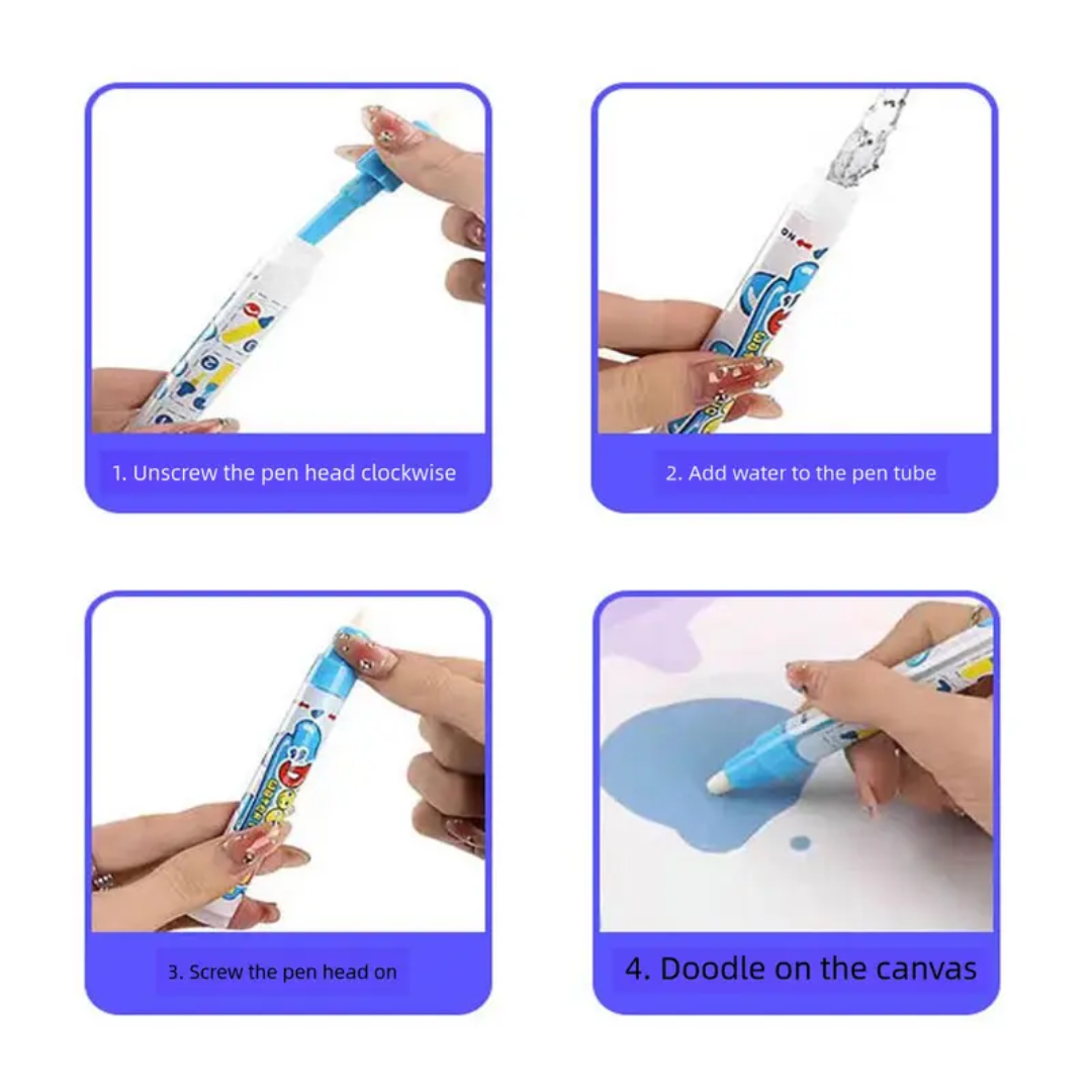 Magical Water Canvas- Mess-Free Fun & Learning for Kids!