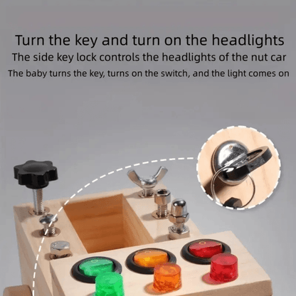 Truck LED Switch Board – Interactive Light-Up Toy for Fine Motor Skills & Sensory Play