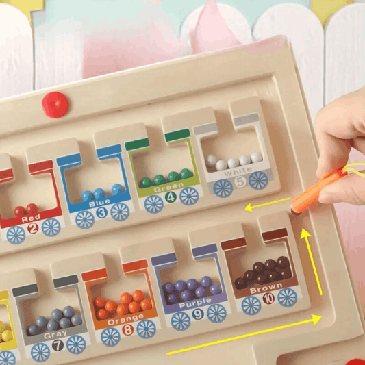 Little Conductor’s Sorting Marble Train – Interactive Educational Toy for Kids’ Fine Motor Skills & Creative Play