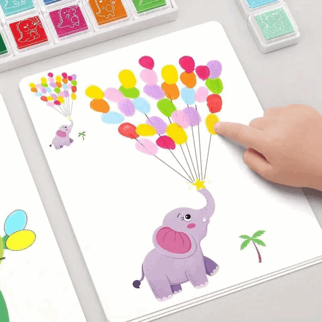 Mini Masterpiece Finger Paint Kit - Creative Fun for Little Artists!