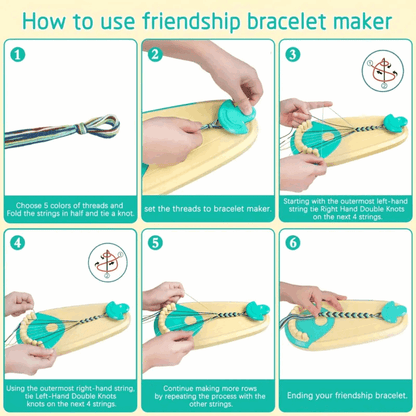 Friendship Bracelet Building Kit – DIY Jewelry Craft Set for Kids & Teens, Creative Fun & Gift-Making