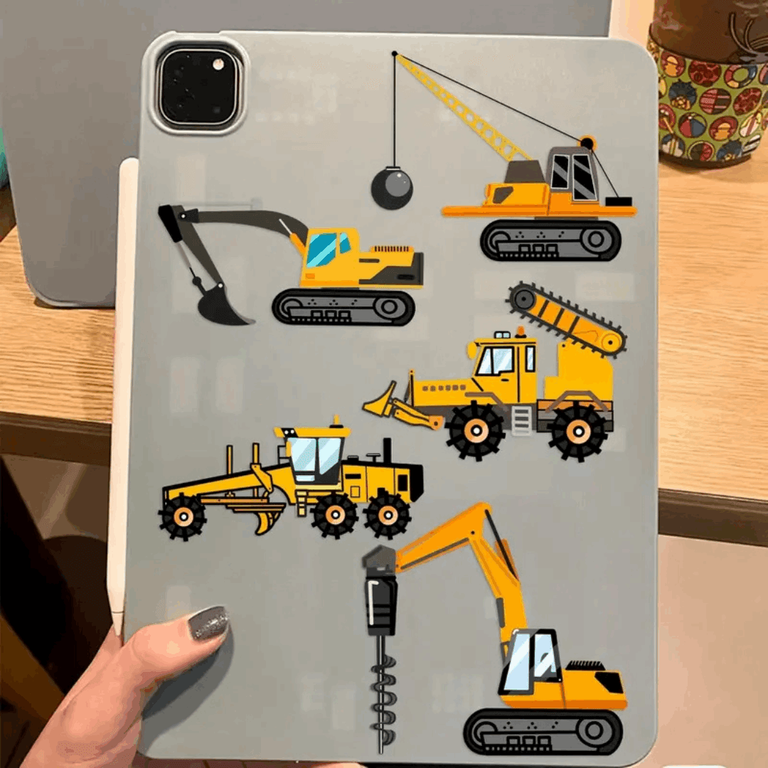 DIY Truck Build Stickers – 8 Piece Customizable Sticker Set for Kids’ Creative Play & Imagination