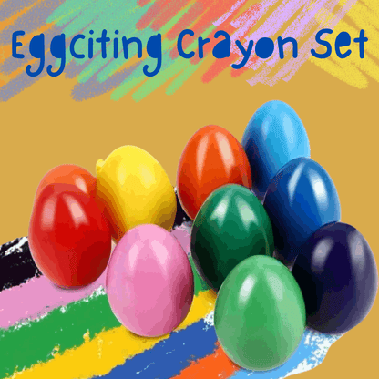 Eggciting Crayons: Set of 9