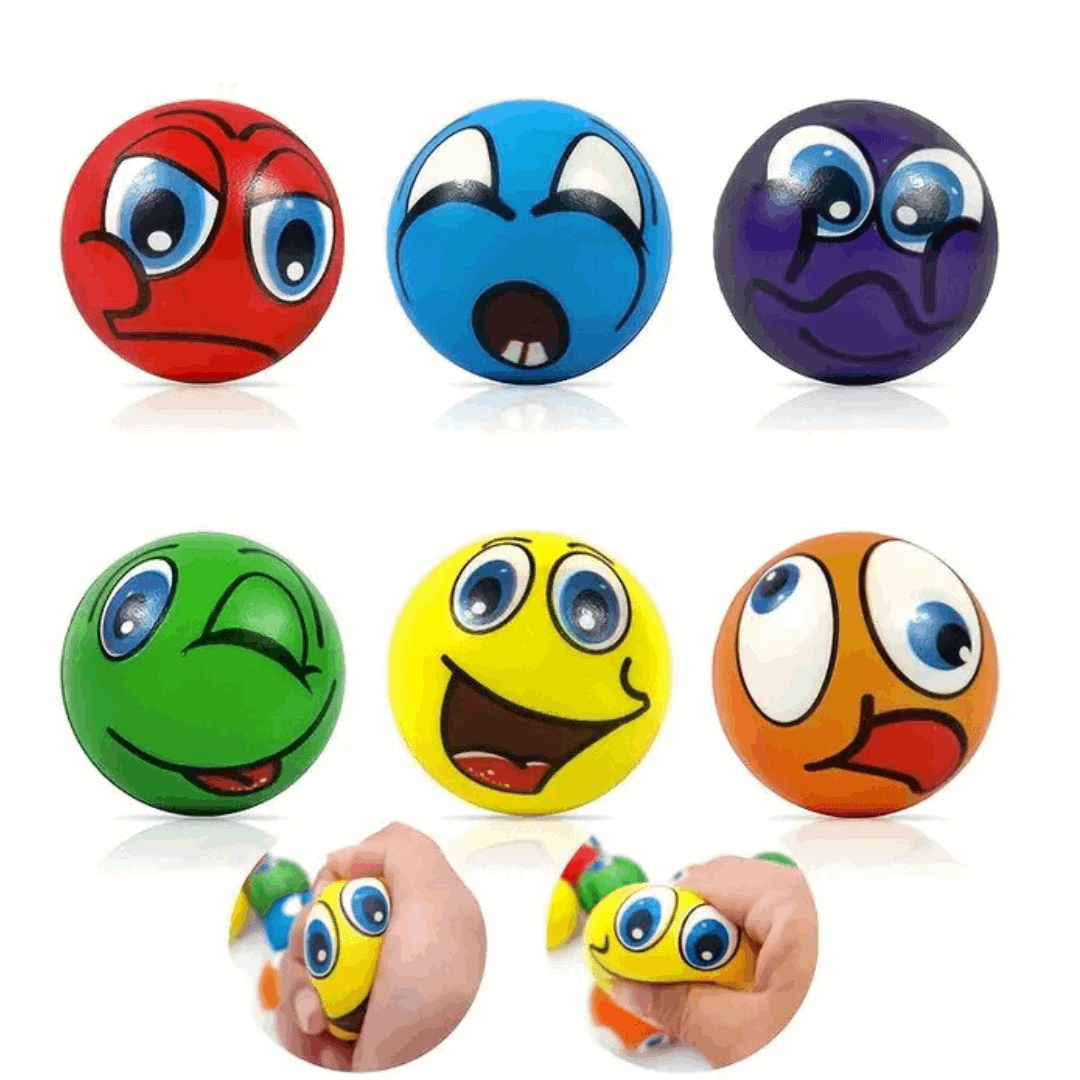 Emotiball Stress Relievers – Squeeze Balls for Emotional Expression, Stress Relief & Focus