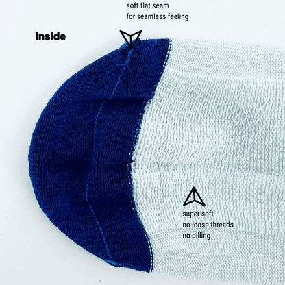 Sensory Friendly Seamless Sneaker Socks – 3 Pack of Super Soft, Tagless Socks with Flat Seams for Ultimate Comfort