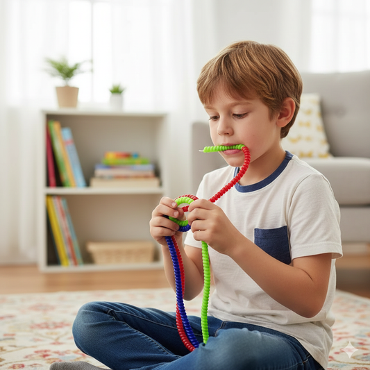 Calming Coil Chew or Fidget –  Anxiety Relief, Oral Motor Stimulation & Focus