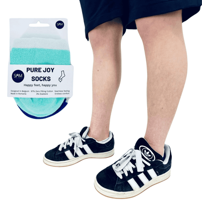 Sensory Friendly Seamless Sneaker Socks – 3 Pack of Super Soft, Tagless Socks with Flat Seams for Ultimate Comfort